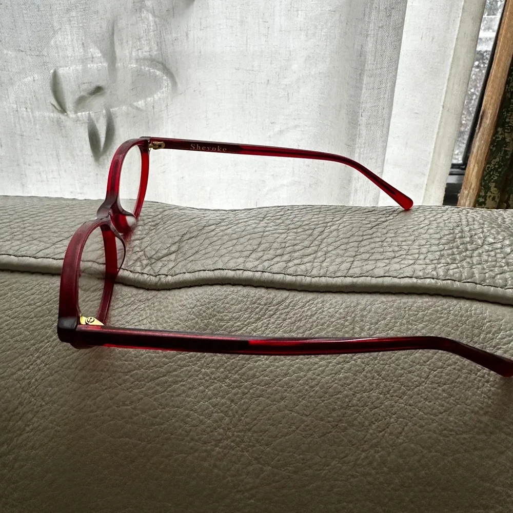 Shevoke red maroon cherry Zulu blue light glasses - Picture 5 of 10